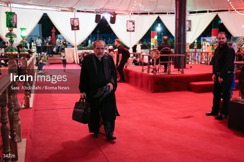 Mourning in the Ashurai tent of Haft Tir square in Tehran