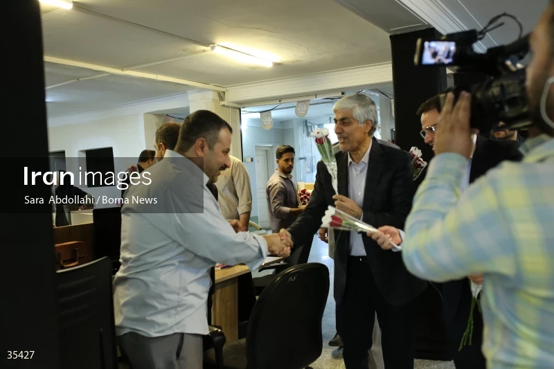 Visit of the Minister of Sports and Youth to the Borna News Agency