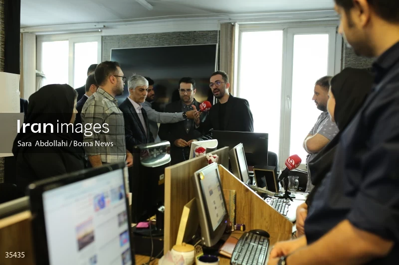 Visit of the Minister of Sports and Youth to the Borna News Agency