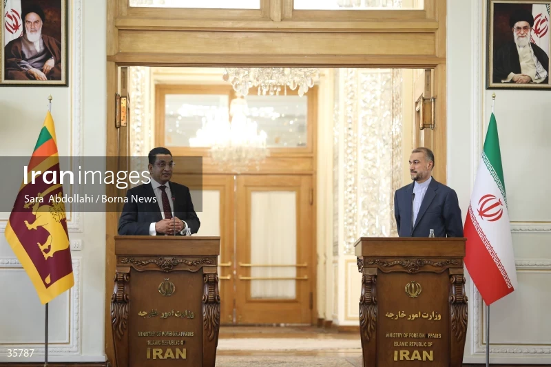 Iran and Sri Lanka FMs meet