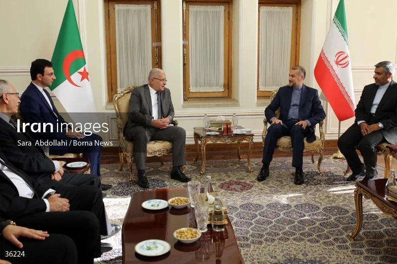 Iran's minister of foreign affairs meets President of Algeria's People's National Assembly
