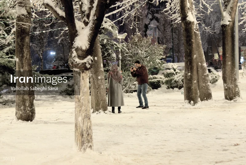 Tehran in snow