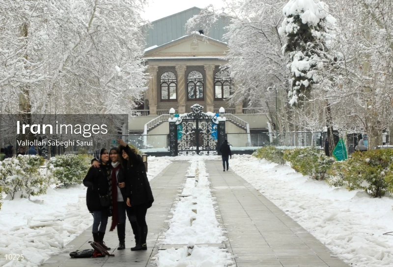 Tehran in snow