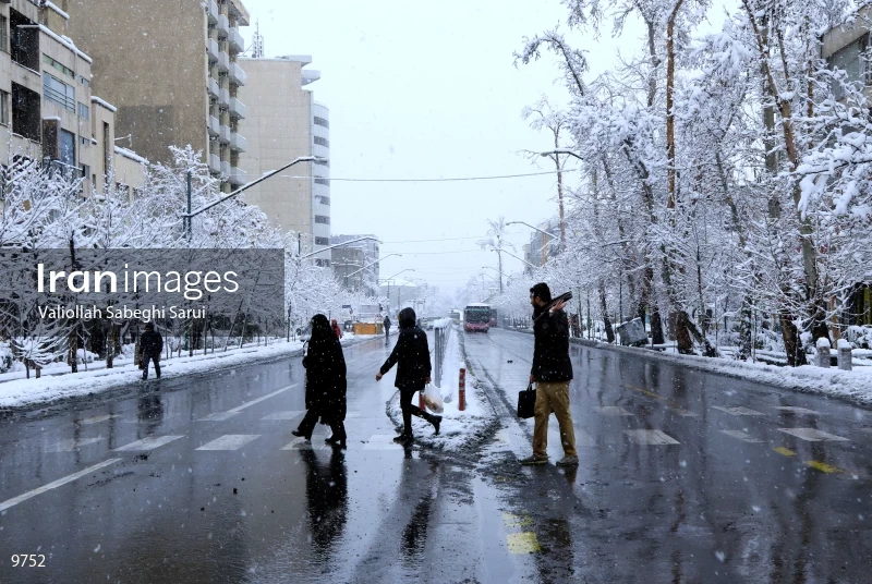 Tehran in snow