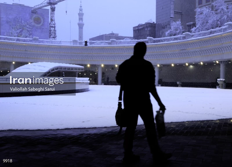 Tehran in snow