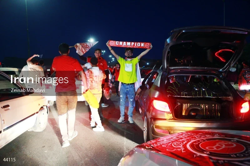 Championship celebration of Tractor Football Club in the 24th Persian Gulf Pro League