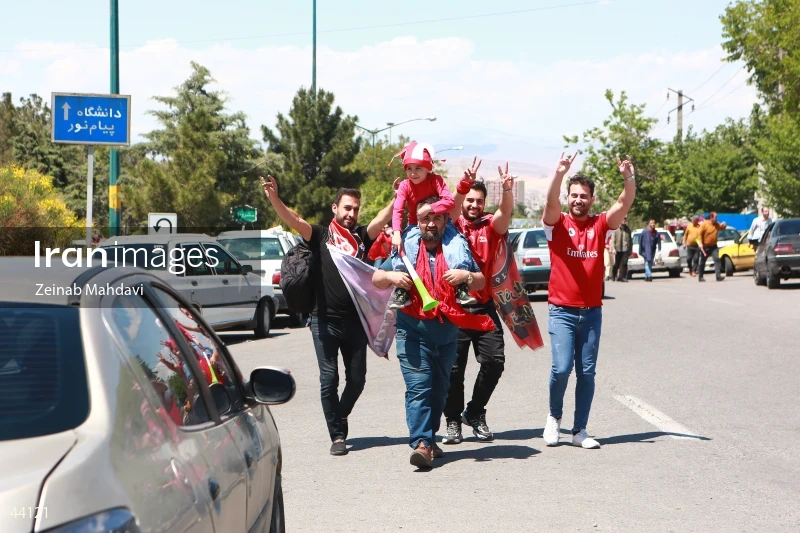 Championship celebration of Tractor Football Club in the 24th Persian Gulf Pro League