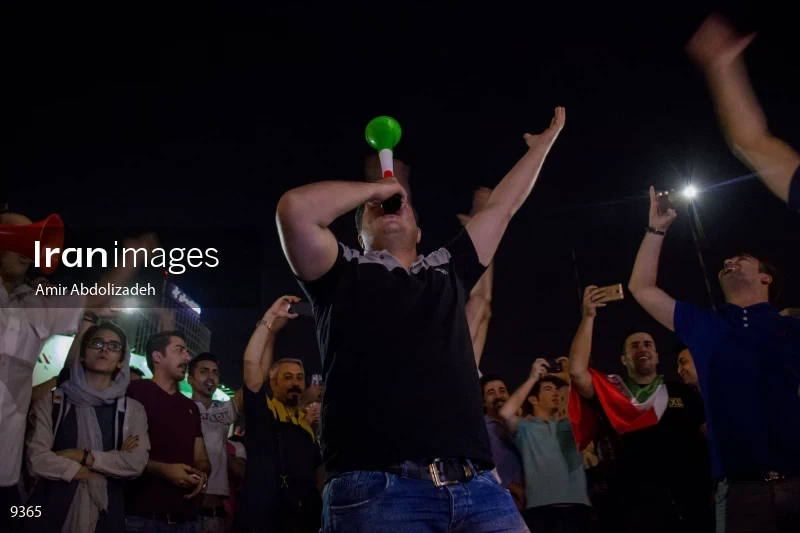 Celebration of qualification for 2018 FIFA World Cup in Iran