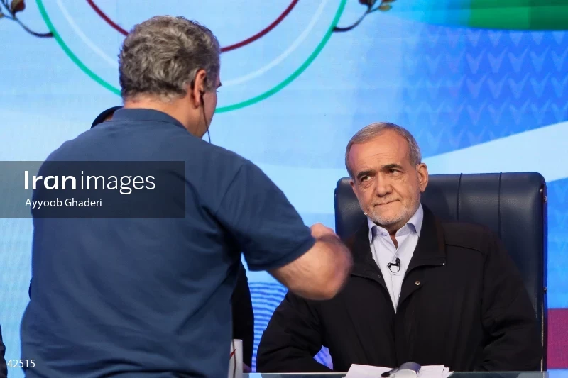Massoud Pezeshkian on the Economic Roundtable program on Channel Three