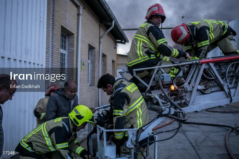 fire in Iran Chasb Company