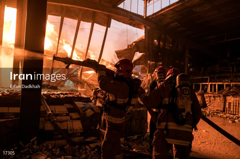 fire in Iran Chasb Company