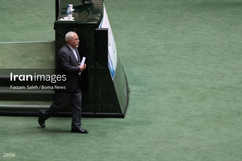 Mohammad Javad Zarif at parliament
