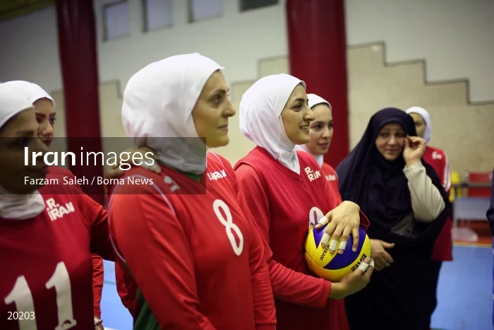 Iranian women’s sitting volleyball team