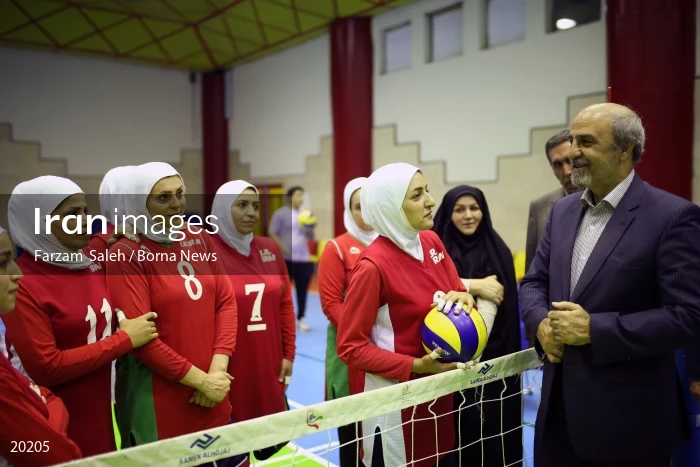 Iranian women’s sitting volleyball team
