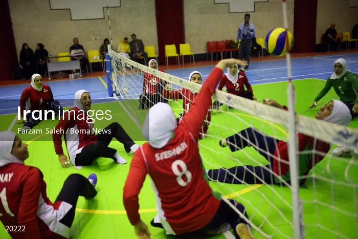 Iranian women’s sitting volleyball team