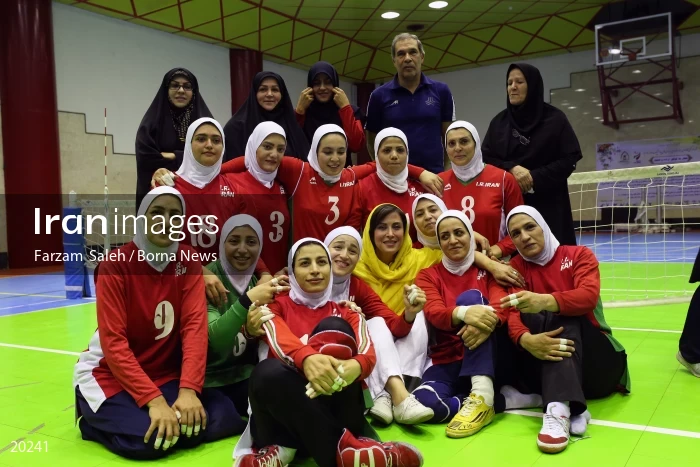 Iranian women’s sitting volleyball team