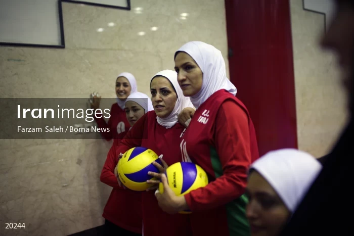 Iranian women’s sitting volleyball team