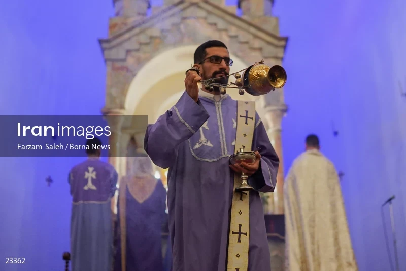 The new year ceremony in the Holy Church of Sarkis