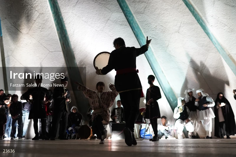 Performing cultural programs in Azadi Square on the first night of spring