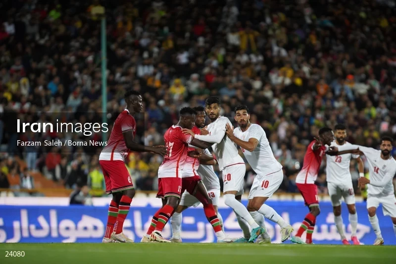 Iran v Kenya friendly football match