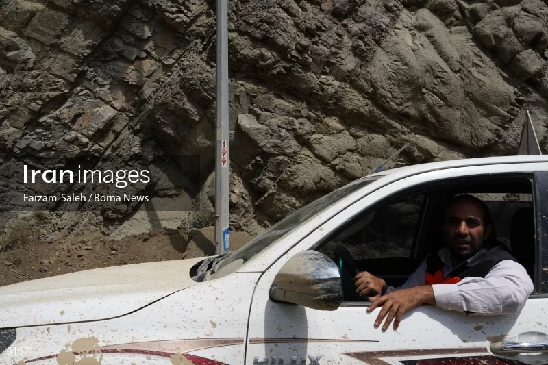 Chalus Road 8 days after the flood