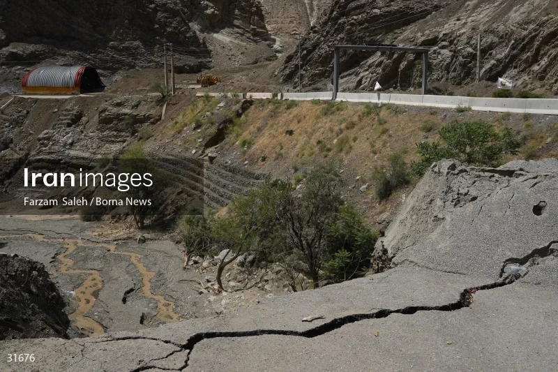 Chalus Road 8 days after the flood