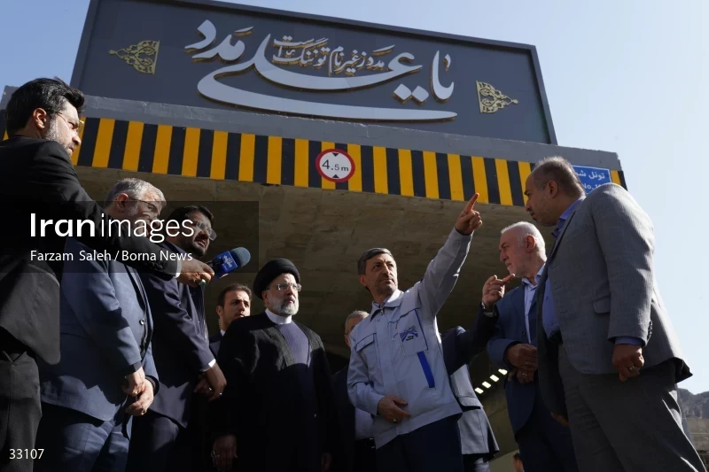 Opening ceremony of the 2nd section of Tehran-Shomal Freeway
