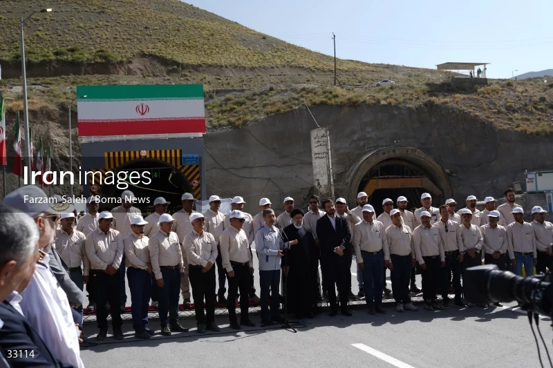 Opening ceremony of the 2nd section of Tehran-Shomal Freeway