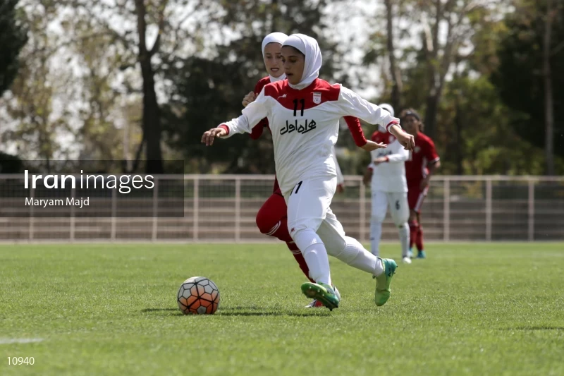 Iran VS Jordan U19 women friendly football match