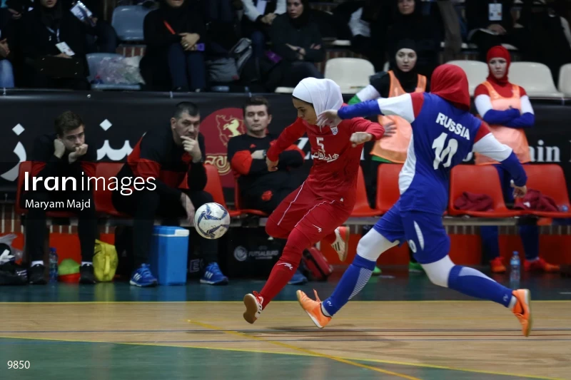 Friendly match of national women's futsal teams of Iran and Russia