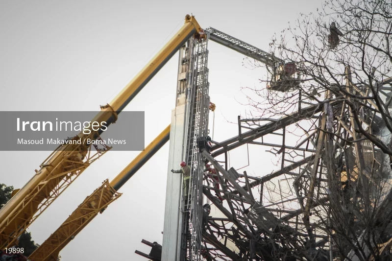 Tehran's Iconic Plasco Building Collapses After Fire