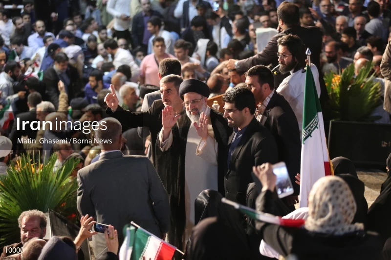 campaign rally in support of Ebrahim Raisi