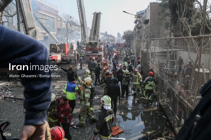 Tehran's Iconic Plasco Building Collapses After Fire
