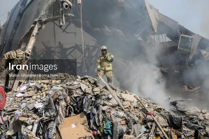 Tehran's Iconic Plasco Building Collapses After Fire