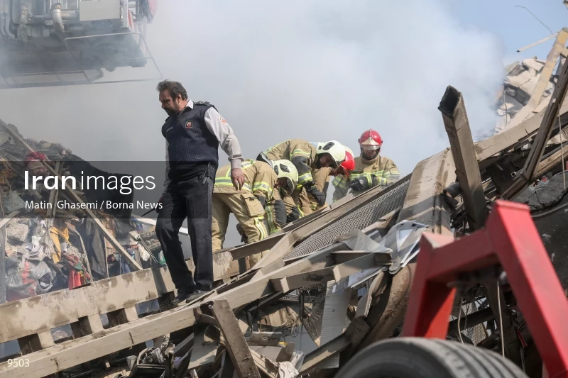 Tehran's Iconic Plasco Building Collapses After Fire