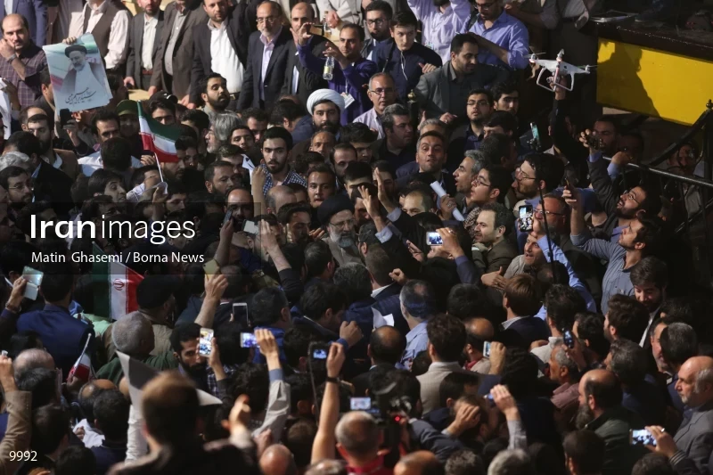 campaign rally in support of Ebrahim Raisi