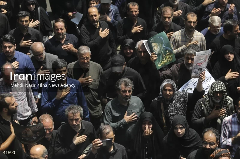 The funeral for Seyed Ebrahim Raisi, the President of Iran, and his companions in Tehran