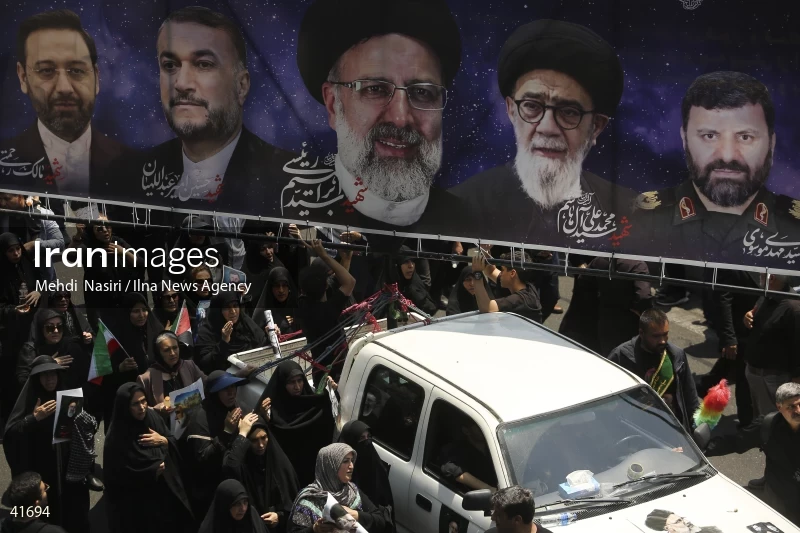 The funeral for Seyed Ebrahim Raisi, the President of Iran, and his companions in Tehran