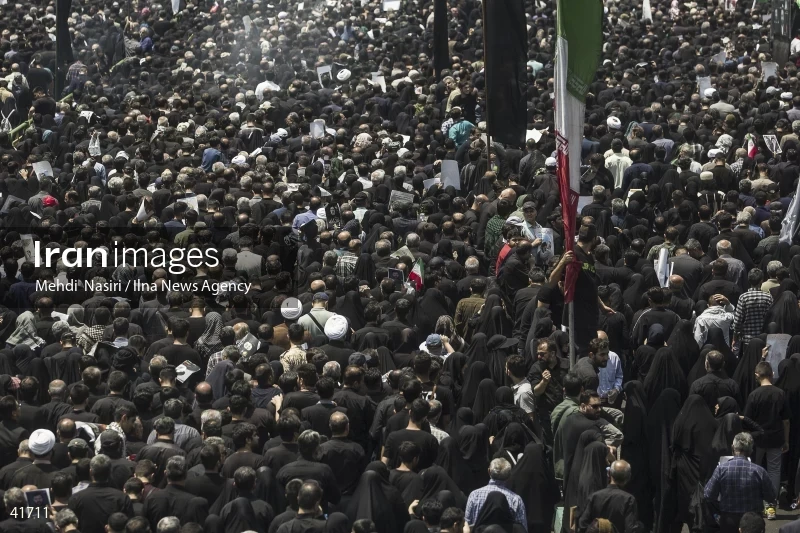 The funeral for Seyed Ebrahim Raisi, the President of Iran, and his companions in Tehran