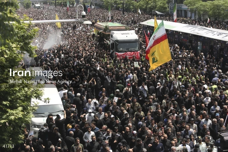 The funeral for Seyed Ebrahim Raisi, the President of Iran, and his companions in Tehran