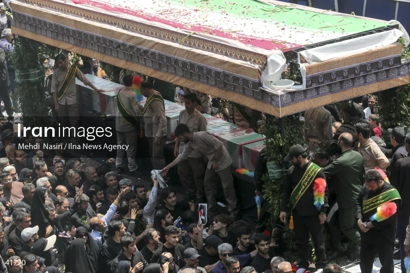 The funeral for Seyed Ebrahim Raisi, the President of Iran, and his companions in Tehran