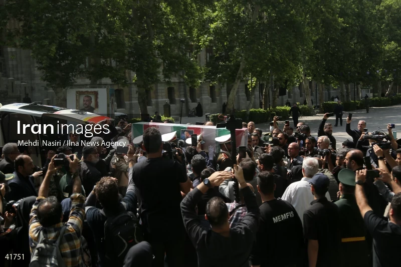The funeral for Hossein Amir-Abdollahian