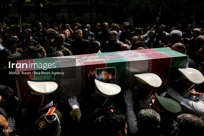 The funeral for Hossein Amir-Abdollahian
