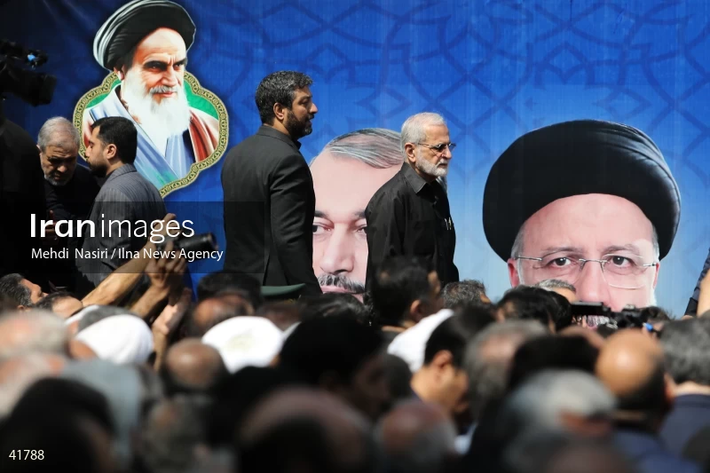 The funeral for Hossein Amir-Abdollahian