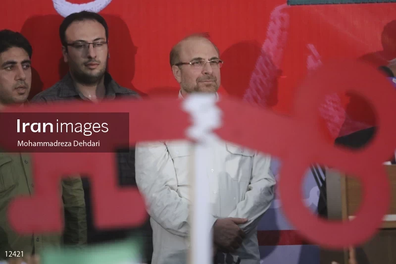 campaign rally in support of Mohammad Bagher Ghalibaf in Shiraz