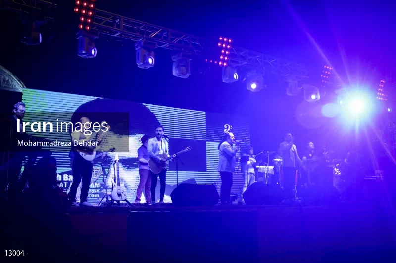 The concert of Seven band in Shiraz
