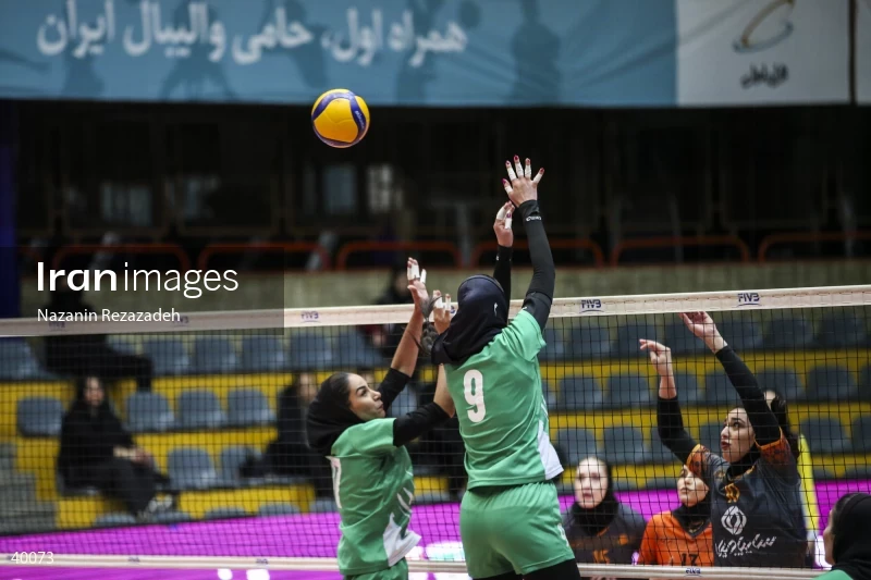 Saipa Tehran Vs. Zob Ahan Isfahan - Women's Volleyball Premier League.