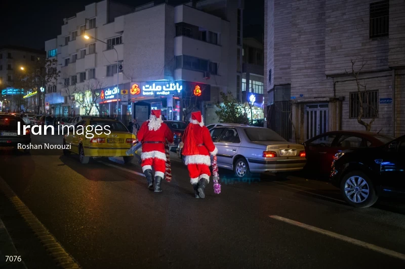 Christmas Eve in Mirzaye Shirazi St