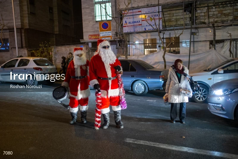 Christmas Eve in Mirzaye Shirazi St