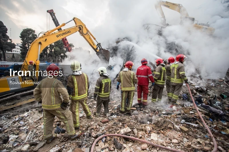 Tehran's Iconic Plasco Building Collapses After Fire